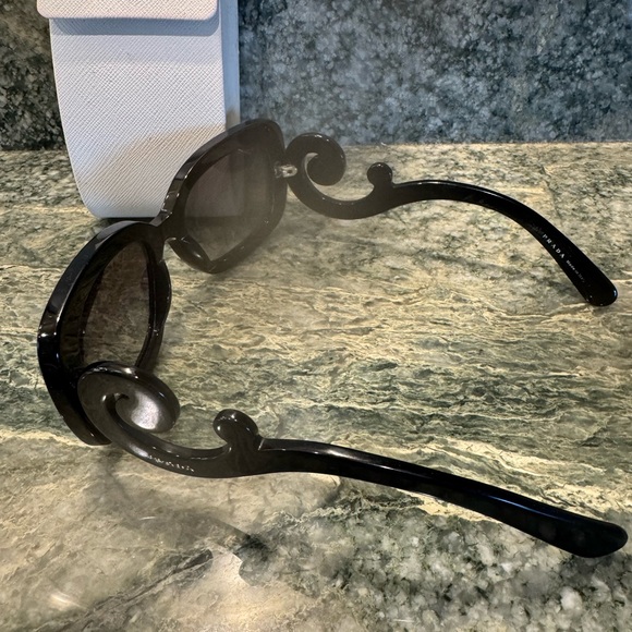 Prada Black Swirl-Arm Sunglasses - Picture 5 of 11